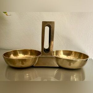 🔥Antique Chinese brass ashtray and match striker🔥